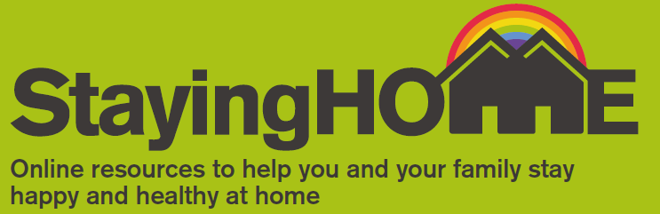 Staying home logo