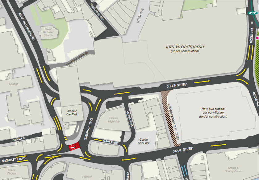 broadmarsh road changes