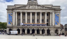 Council House with pride banner