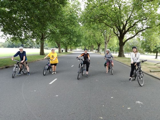 Cycling at Victoria Embankment