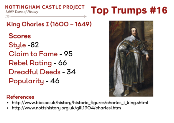 Top Trumps King Charles 1 B