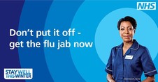 Get the flu vaccine graphic