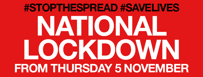 National lockdown from Thursday 5 November