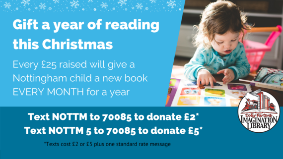 Give the gift of reading this Christmas to a child in Nottingham