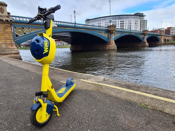 E-scooter at Victoria Embankment