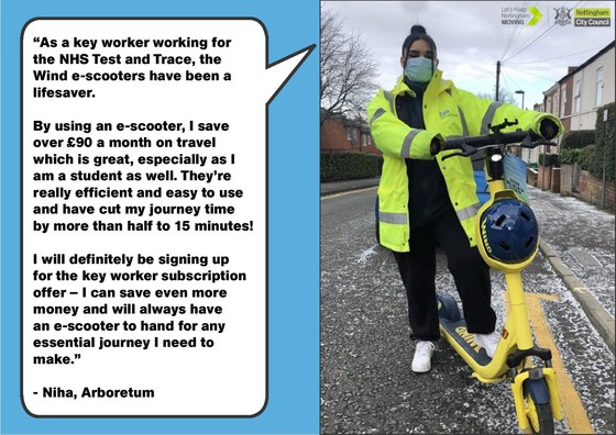 key worker e-scooter case study