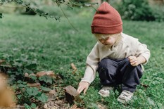 Child playing outside