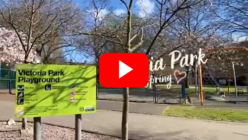 Victoria park in spring video