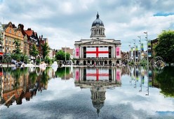 Council House with St George's flag June 2021