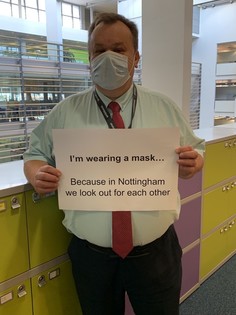 Cllr Mellen "I am wearing a mask because..."