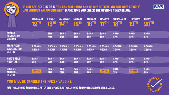 16-17 vaccine timetable