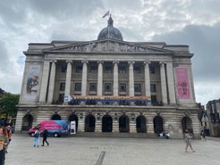 Pride banner on Council House