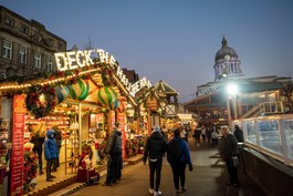 Christmas market in Nottingham