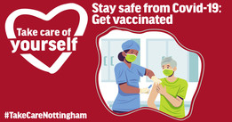 Take care of yourself campaign: get vaccinated graphic