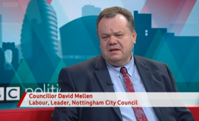 Cll David Mellen on BBC politics East Midlands