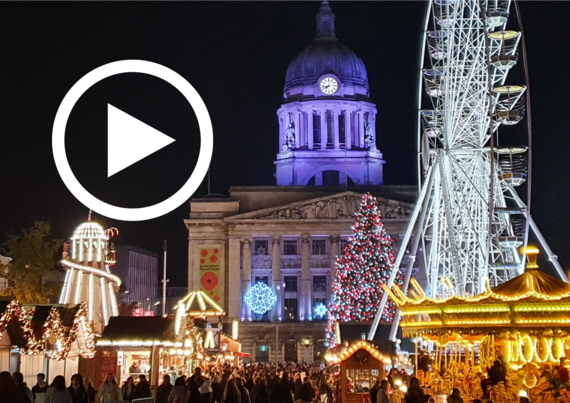 Christmas Market play button