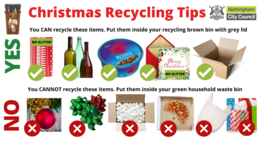 Christmas bins and recycling