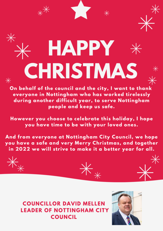 Christmas message from Cllr David Mellen