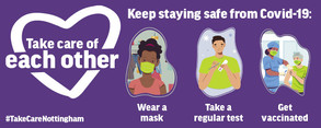 Keep staying safe from Covid-19 graphic