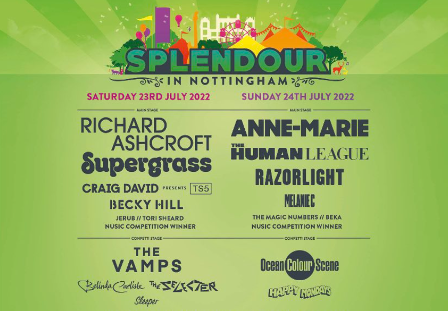 Splendour line up 2022