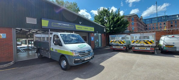 Nottingham's Electric Van Service Centre