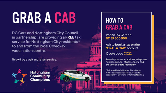 Grab a cab poster