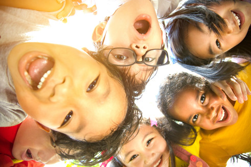 children laughing