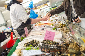 Victoria Market fish stall