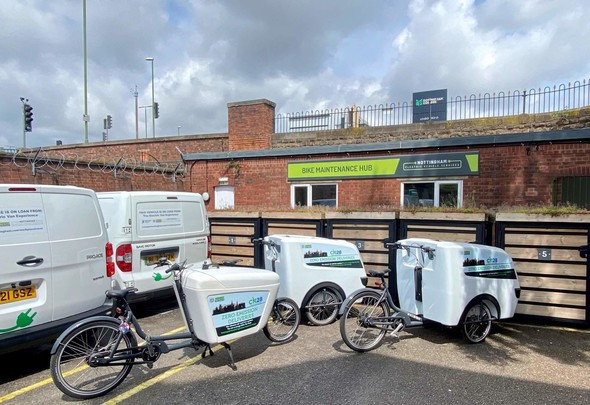 e-cargo bikes at Eastcroft Depot