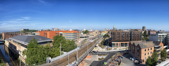 Nottingham city skyline