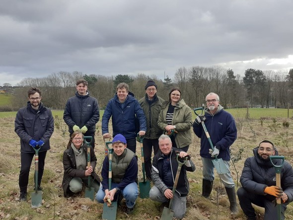 NCC team that planted the trees