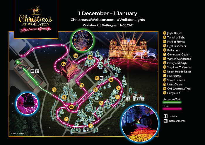 Christmas at Wollaton - Trail Map