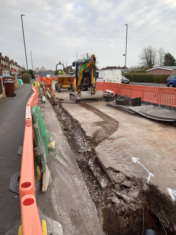 Works underway in Bilborough