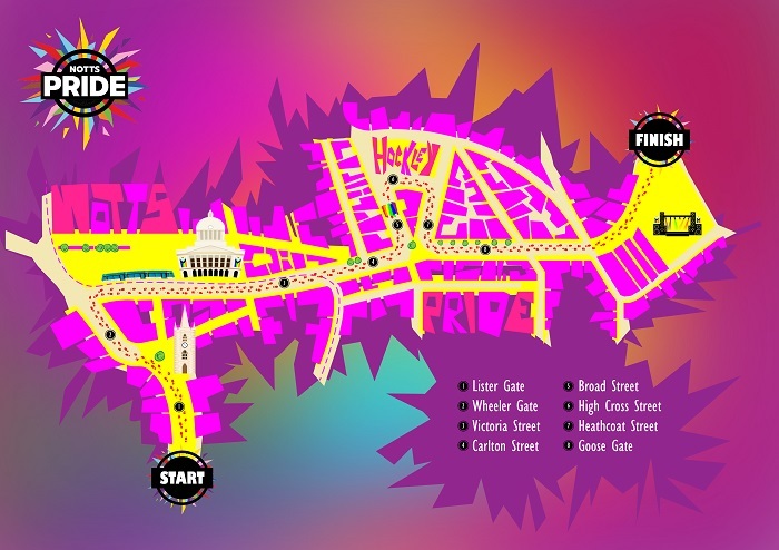 Pride Route Map