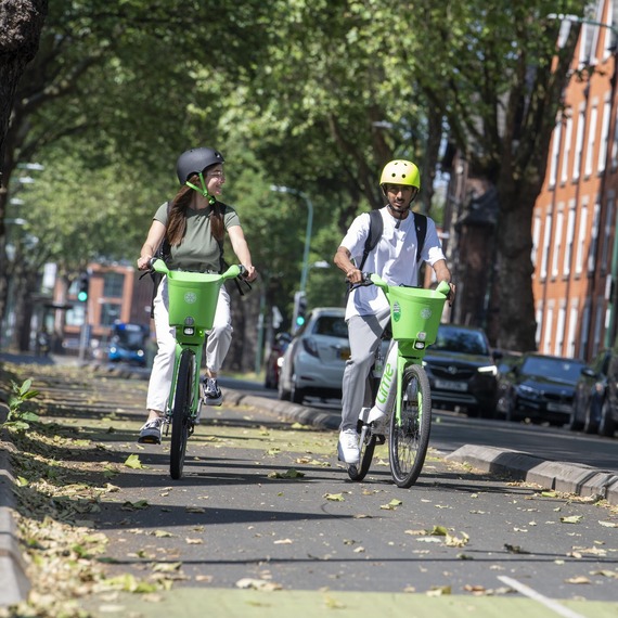 Lime e-bikes