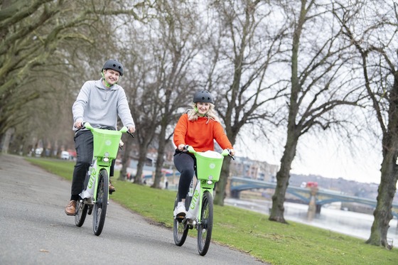 Lime e-bikes