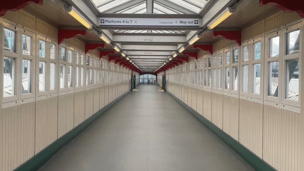 Nottingham station footbridge