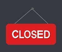 Closed sign