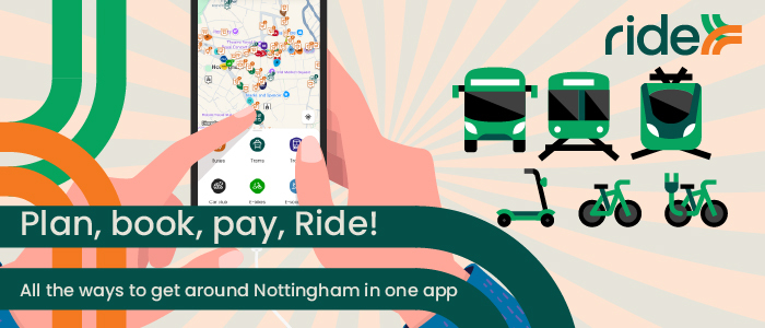 Plan, book, pay, ride - all the ways to get around Nottingham in one app