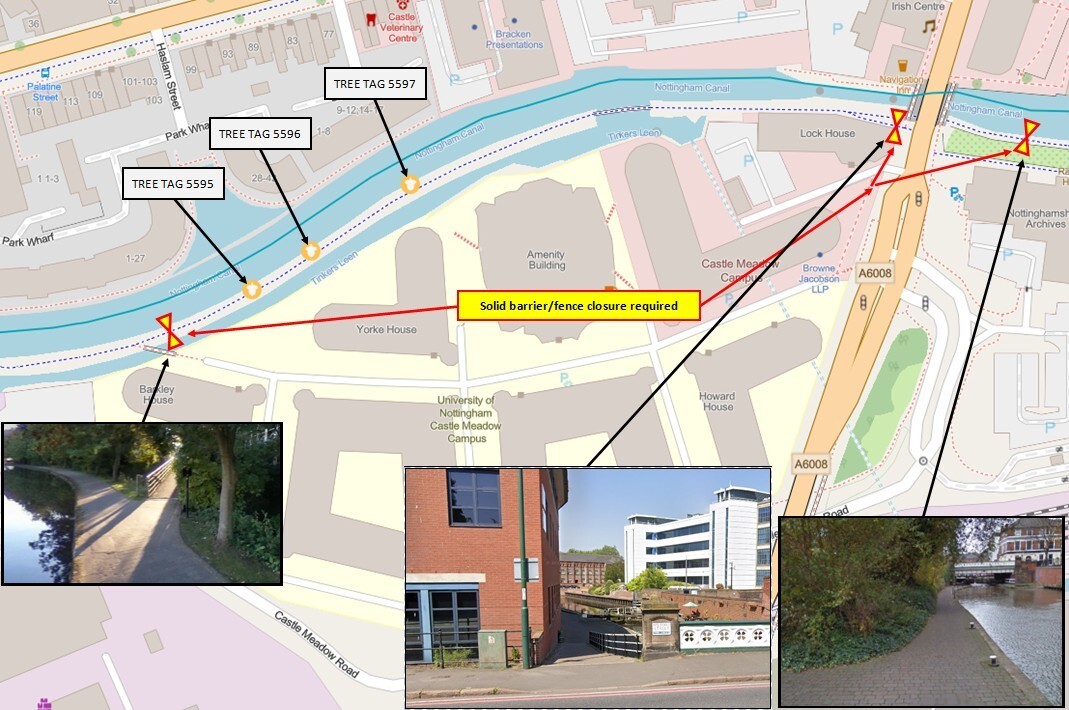 Canal path closure 