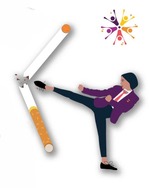 kicking smoking