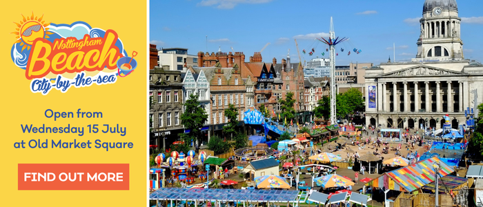 Nottingham Beach - City by the Sea - Open from Wednesday 15 July at Old Market Square