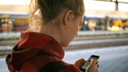 teen on phone