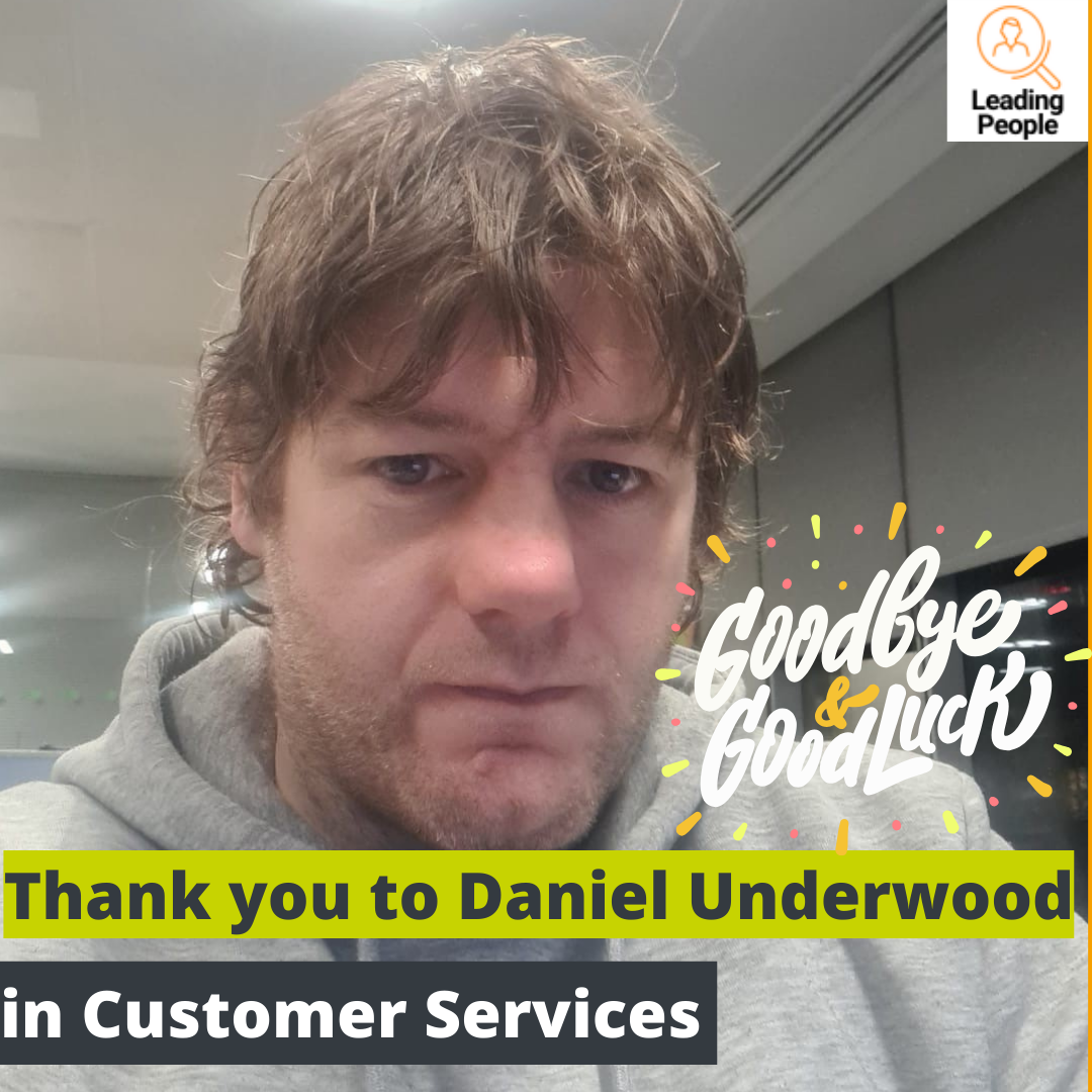 Thank you to Daniel Underwood