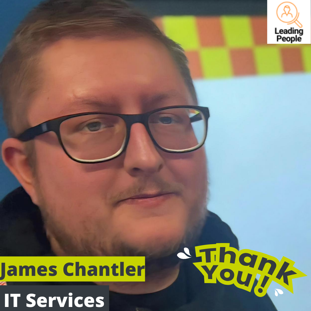 Thank you to James Chantler – Technical Support Analyst