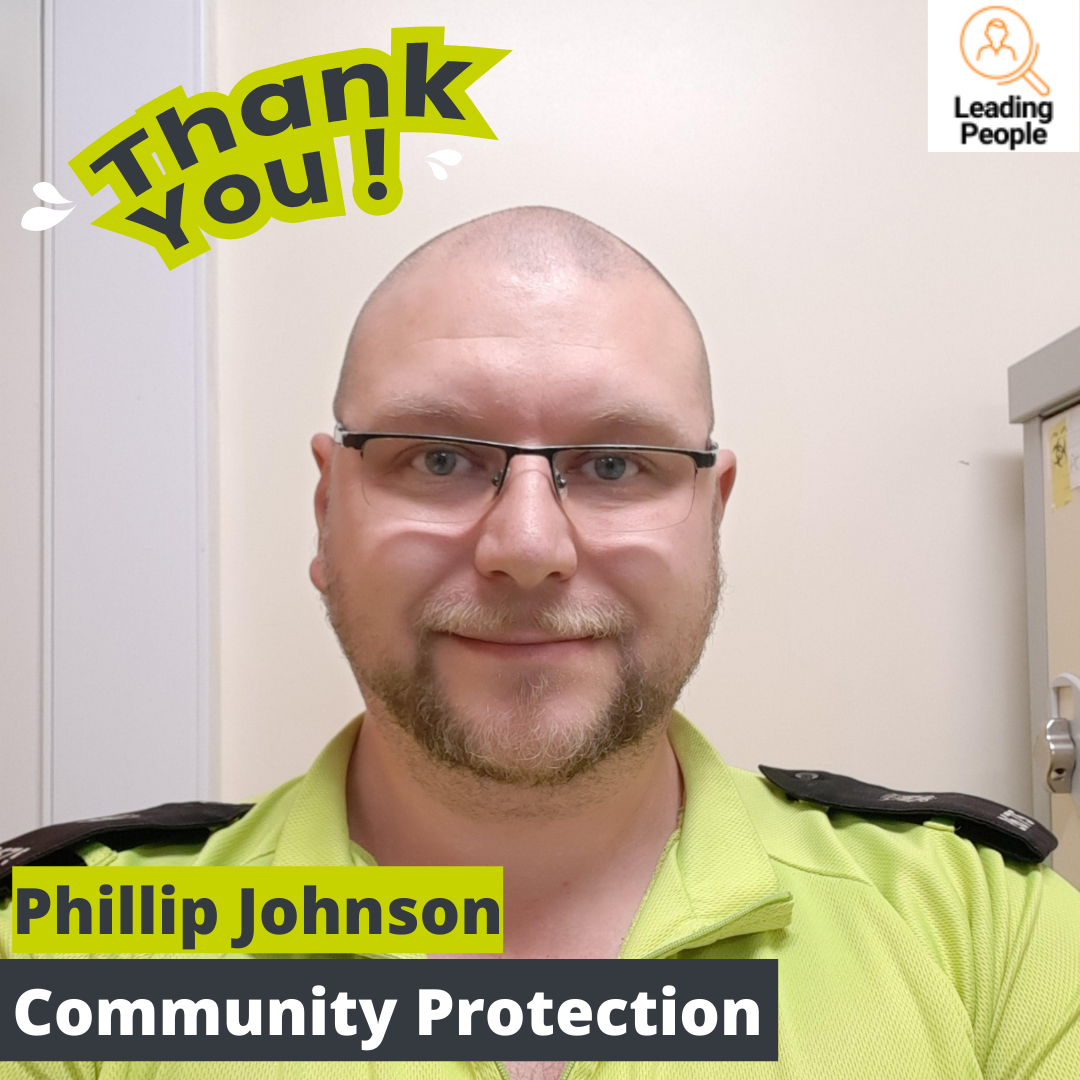 Thank you to CPO Phillip Johnson