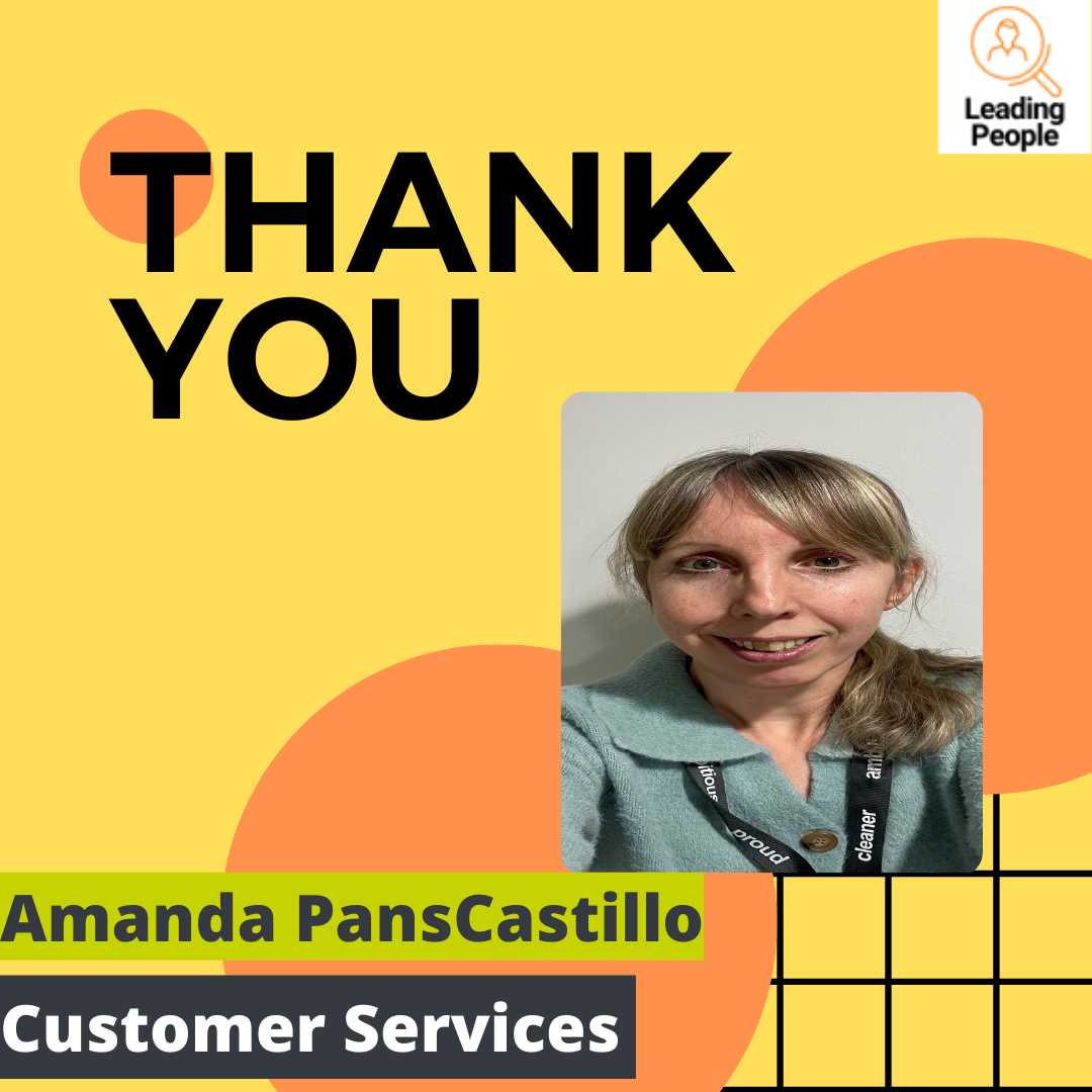 Thank you to Amanda PansCastillo in the Customer Hub