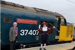 DRS locomotive named "Blackpool Tower"