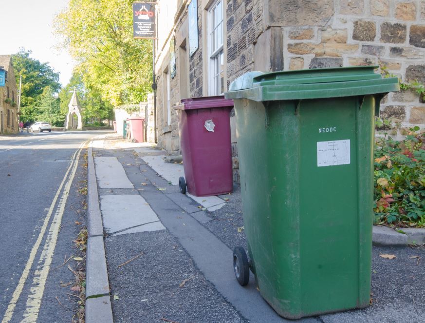 Friday Burgundy and Green Bin Collection