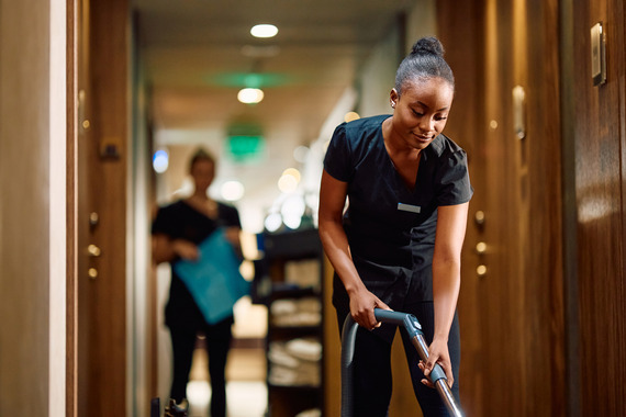 Cleaner using hoover